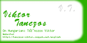 viktor tanczos business card
